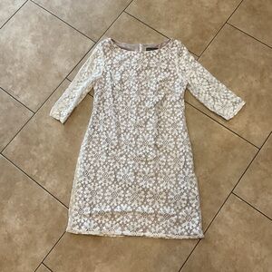 Jessica Howard White Lace Dress